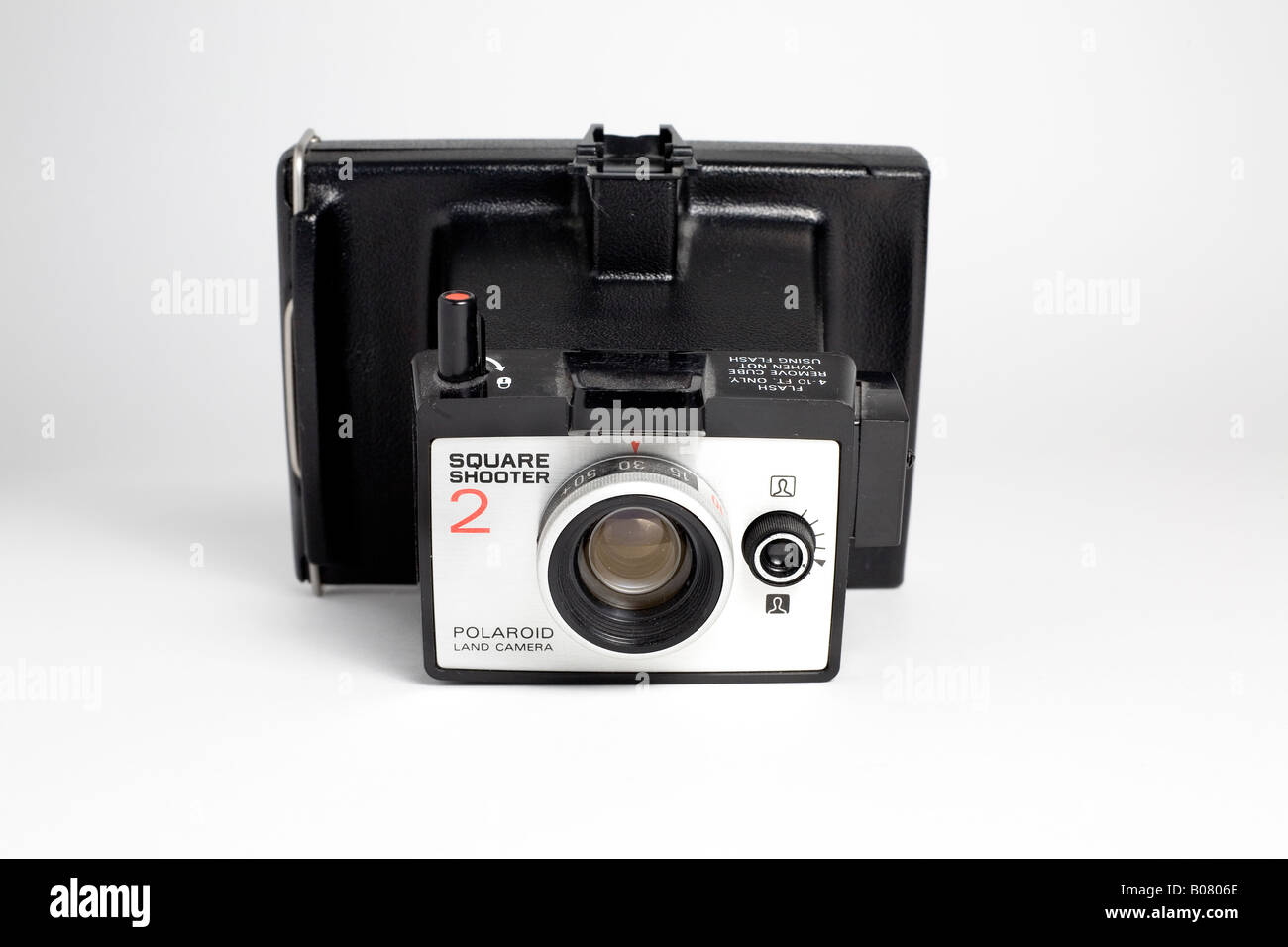 Polaroid Land Kamera Square Shooter 2 Vintage Camera auf weißem