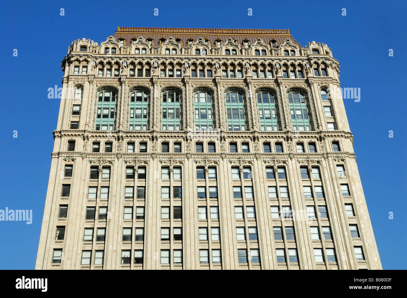 Classic Art-Déco-Gebäude in New York City Stockfoto