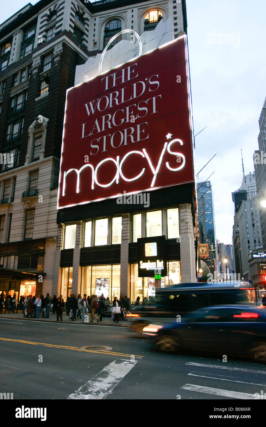 Kaufhaus Macy's, New York City Vereinigte Staaten von Amerika Stockfoto
