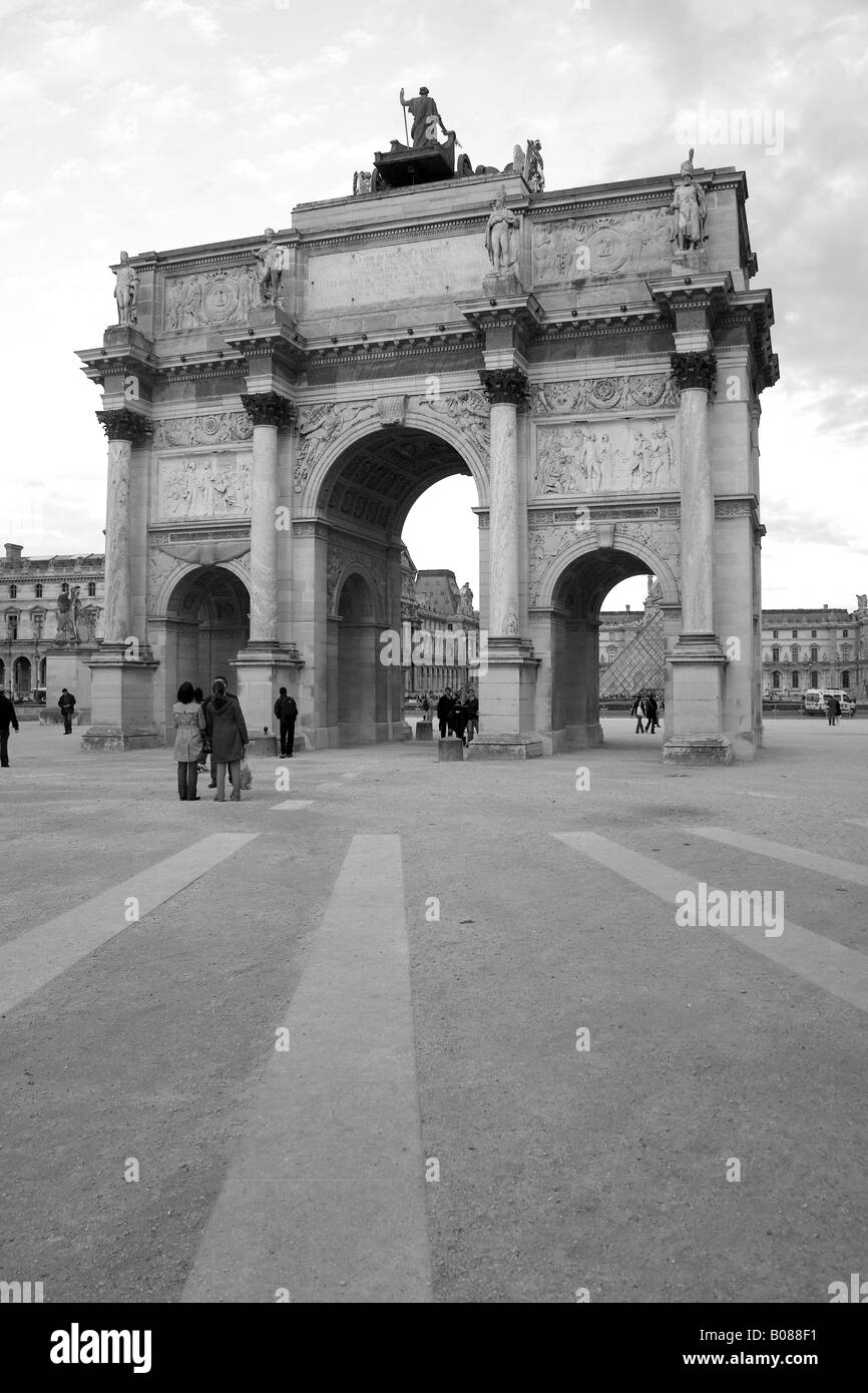 Arche de Triomphe du Carrousel, Paris Frankreich. Stockfoto