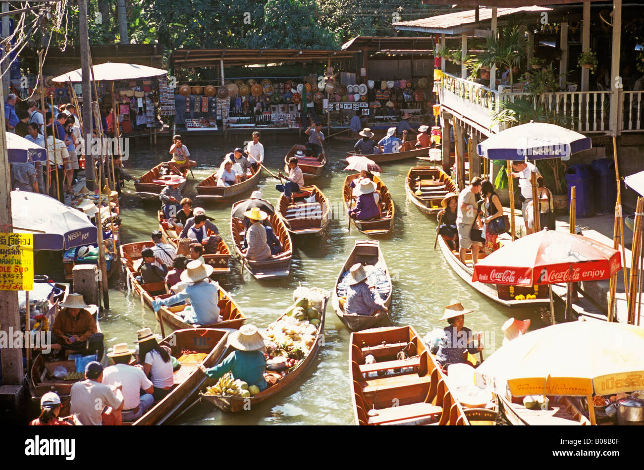 Thailand Damnoen Saduak Floating Market Provinz Ratchaburi Stockfoto