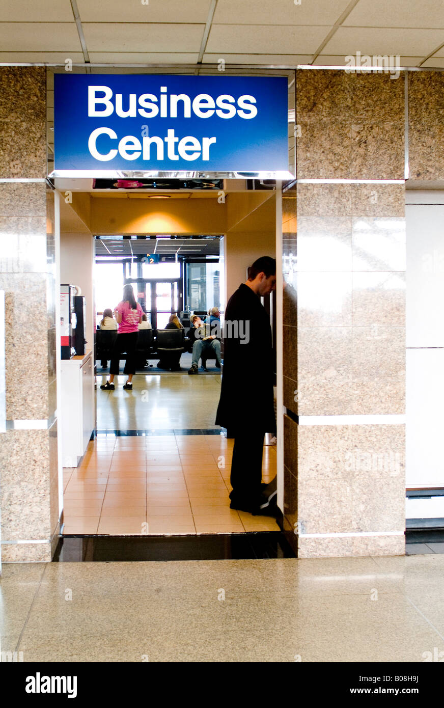 Flughafen-Terminal-Business-Center Stockfoto