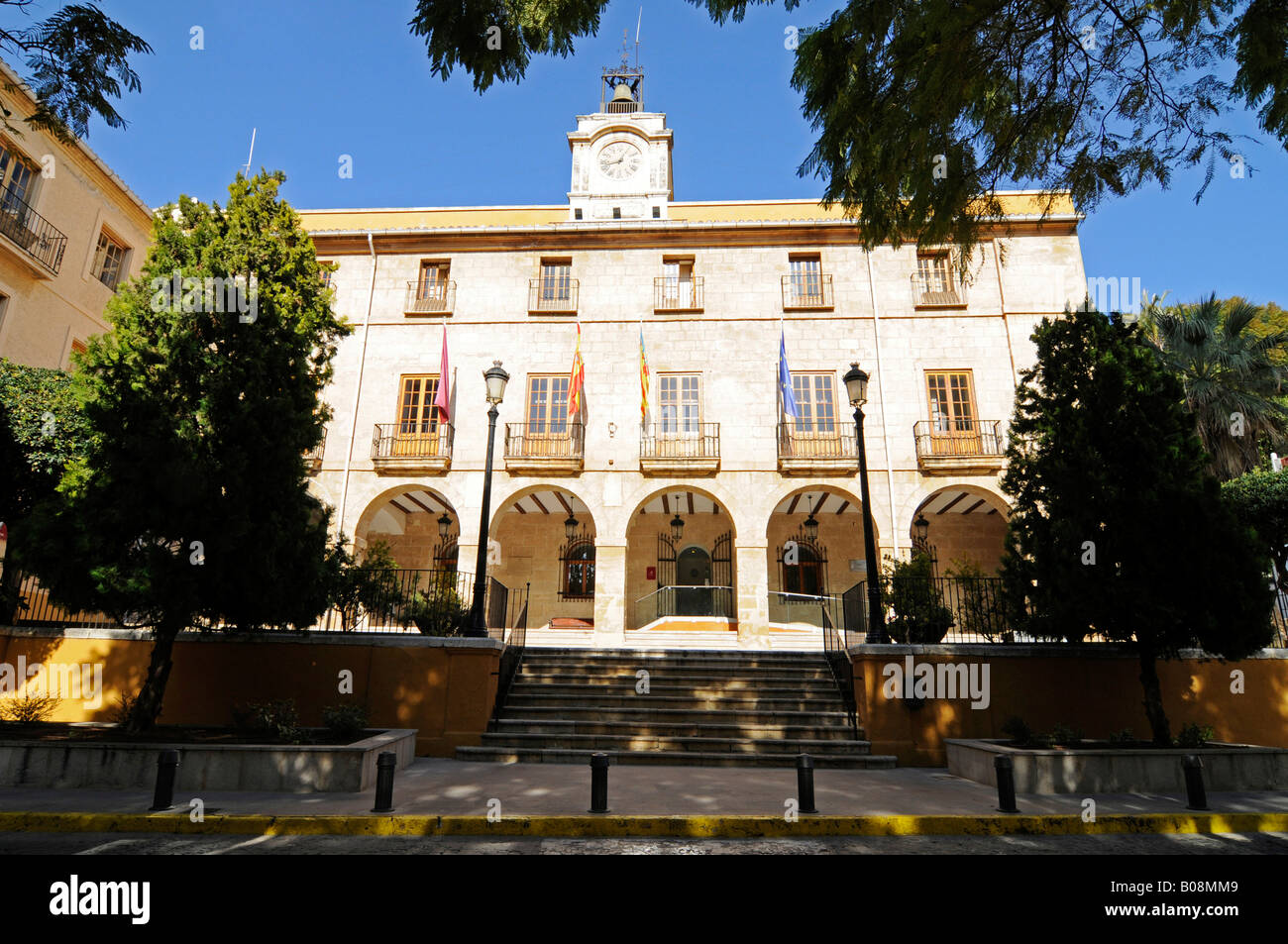 Rathaus, Denia, Valencia, Costa Blanca, Spanien Stockfoto