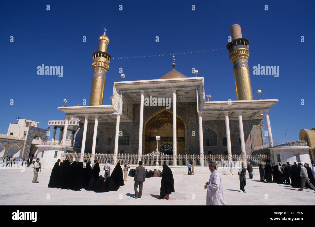 Askarija Moschee (Golden) vor seiner Zerstörung im Februar 2006, Samarra, Irak, Nahost Stockfoto