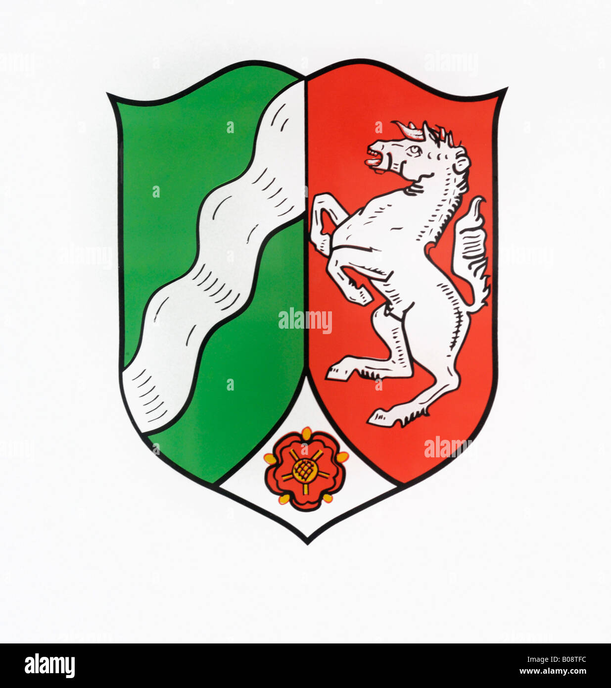 NRW-Wappen Stockfoto