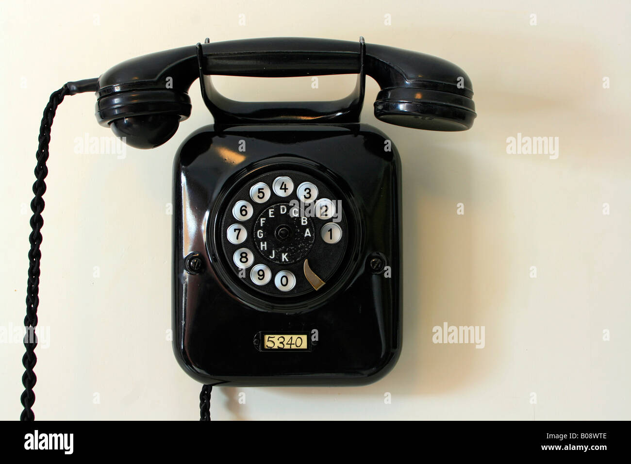 Altmodische Wahlscheibe Telefon Stockfotografie Alamy