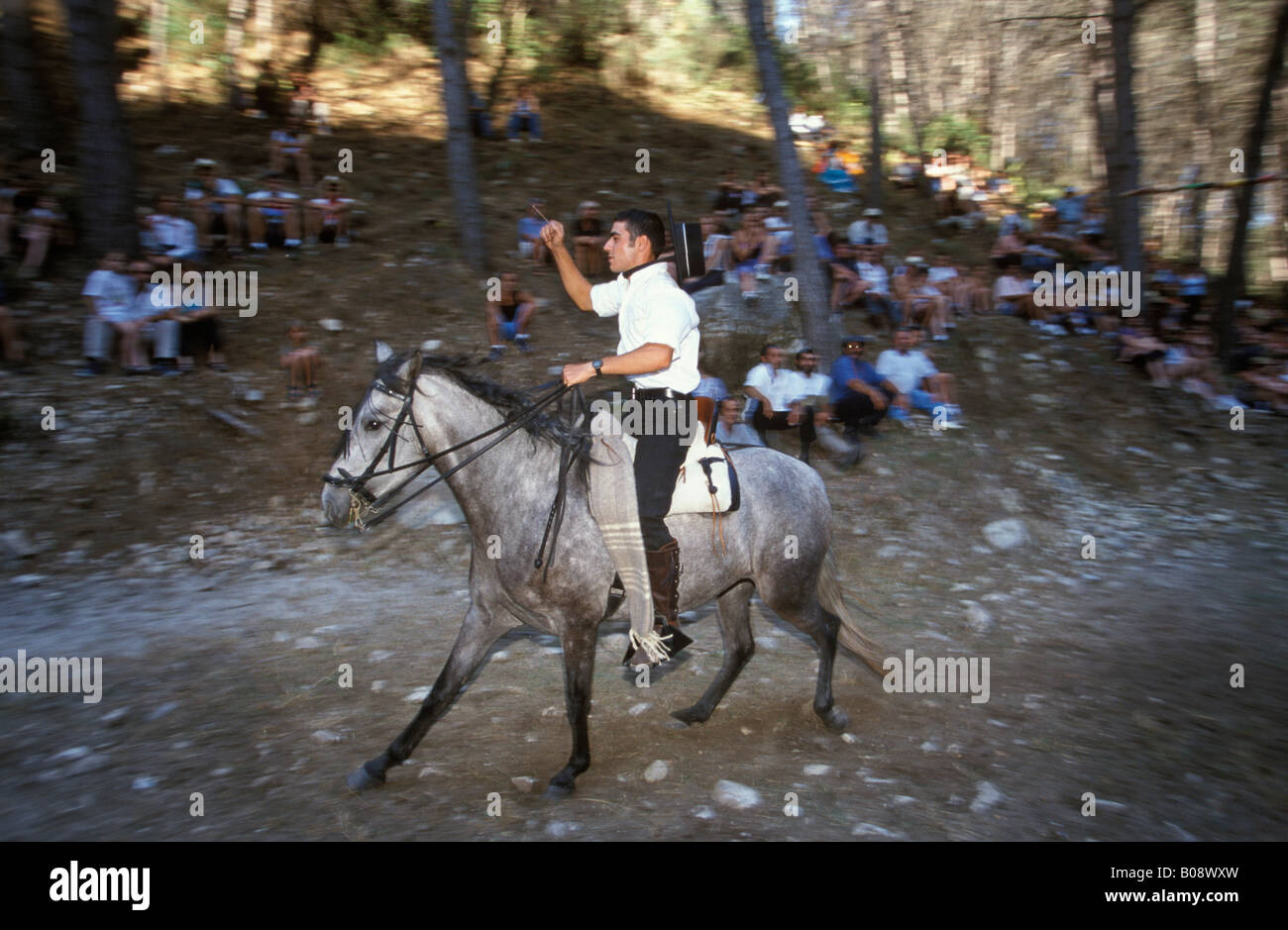 Fiesta de San Antonio, Frigiliana, Málaga Provinz, Andalusien, Spanien Stockfoto