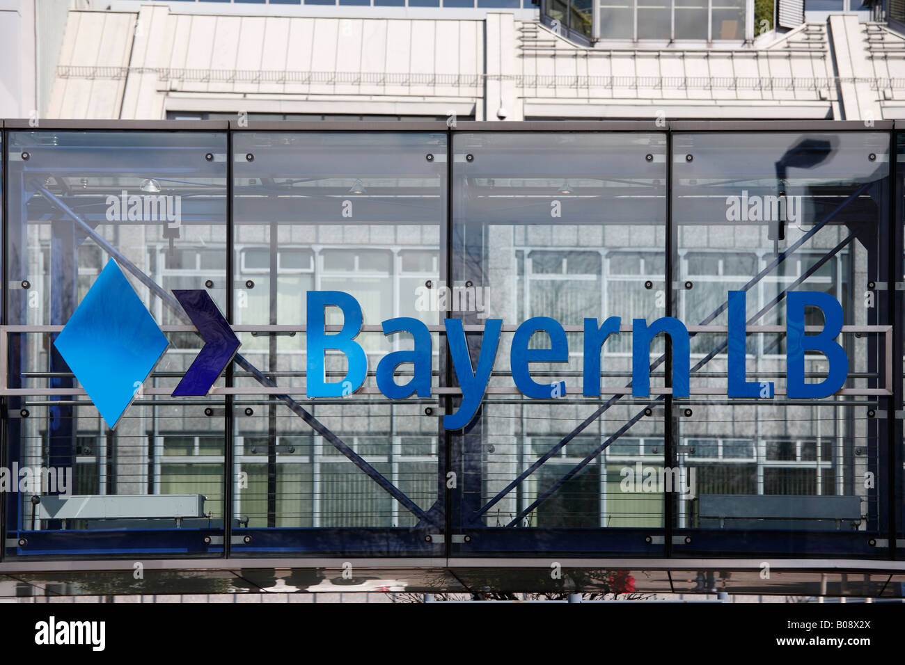 Melden Sie für Bayern LB, Bayerische Landesbank (Bayerische Landesbank), München, Bayern, Deutschland Stockfoto