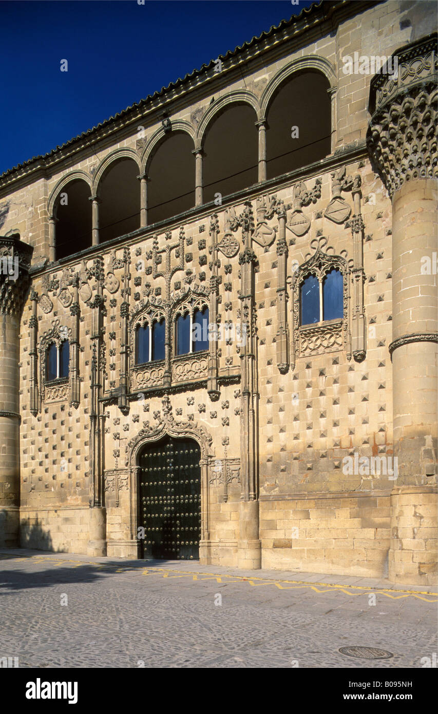 Palacio de Jabalquinto, Palast in Baeza, Jaen, Andalusien, Spanien Stockfoto