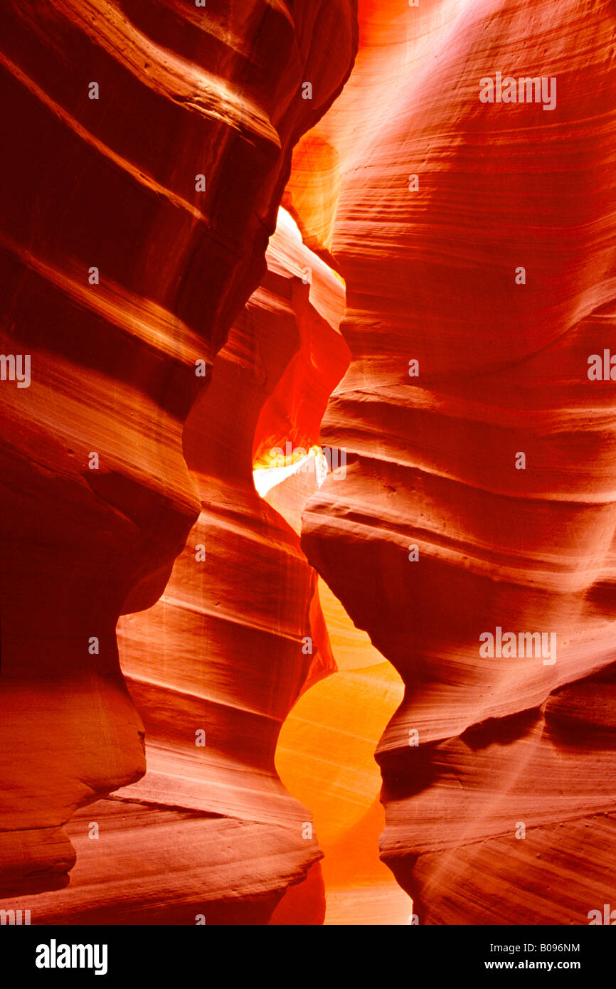 Felsformationen, Innenansicht, Antelope Canyon Navajo Tribal Park, Page, Arizona, USA Stockfoto