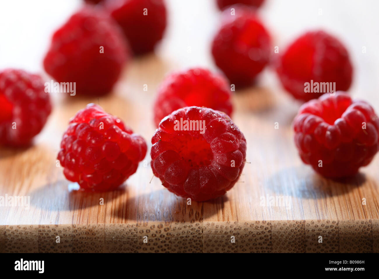 Himbeeren Stockfoto