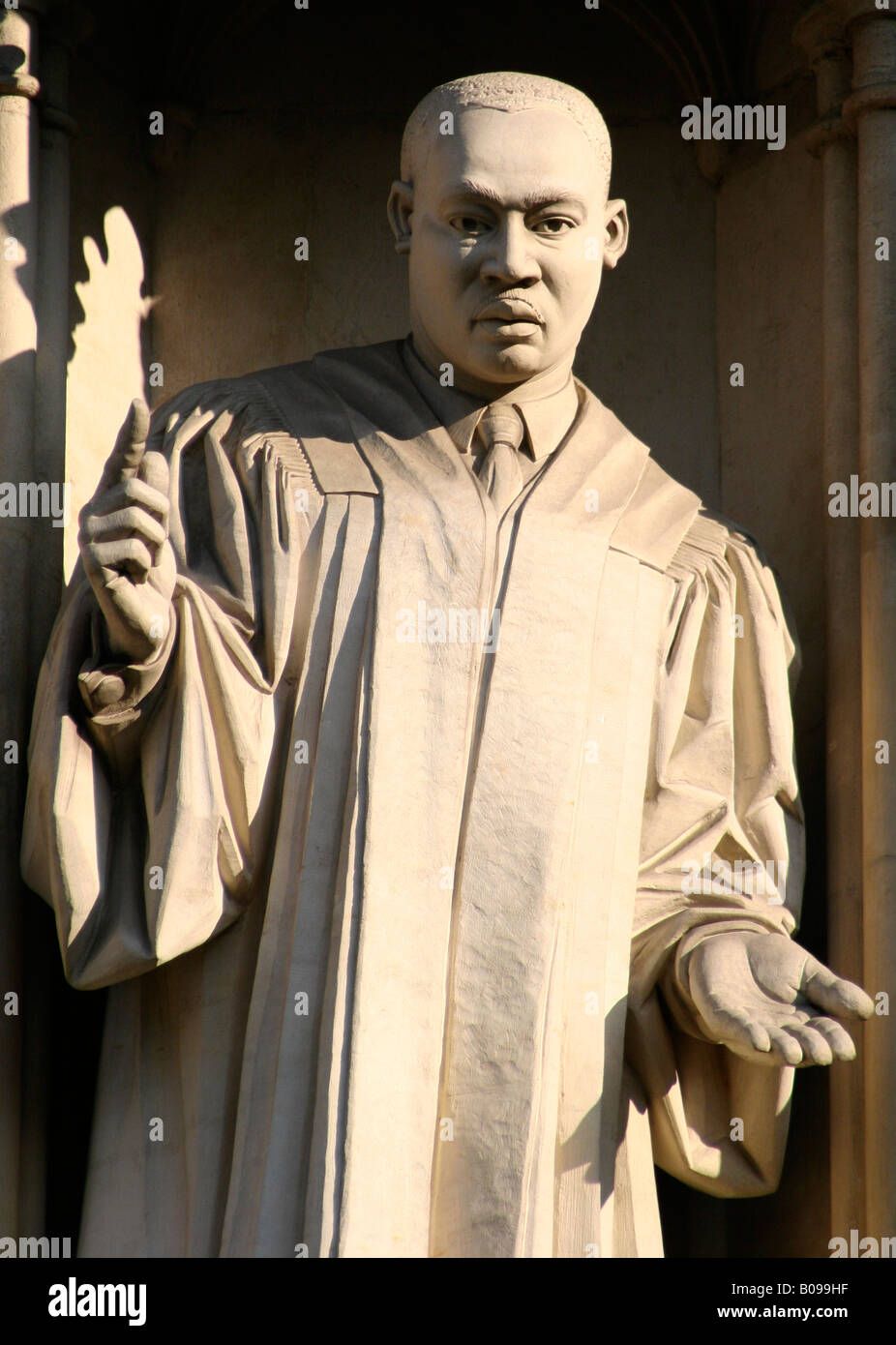 Martin Luther King Statue, Westminster Abbey, London, England Stockfoto