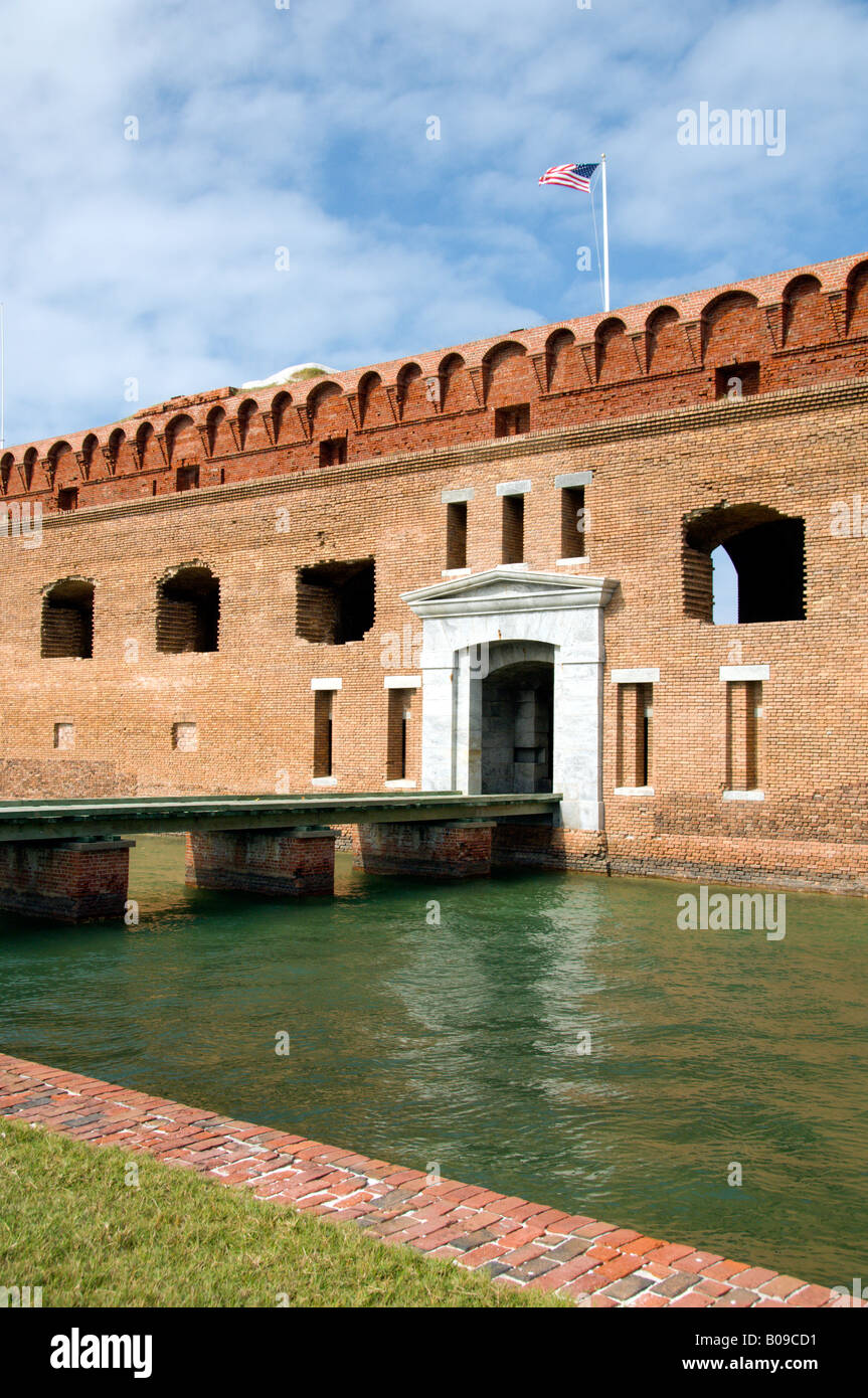 Eingang zum Fort Jefferson und den Dry Tortugas Nationalpark Florida USA Stockfoto