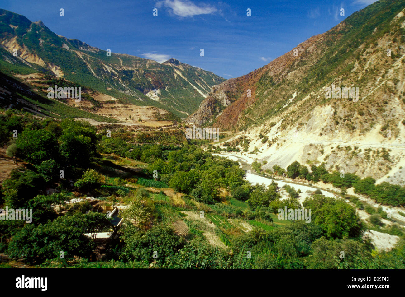 Albanien-Berge Stockfoto