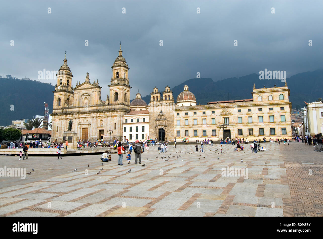 Catedral Primada an der Plaza de Bolivar Bogota Kolumbien Stockfoto