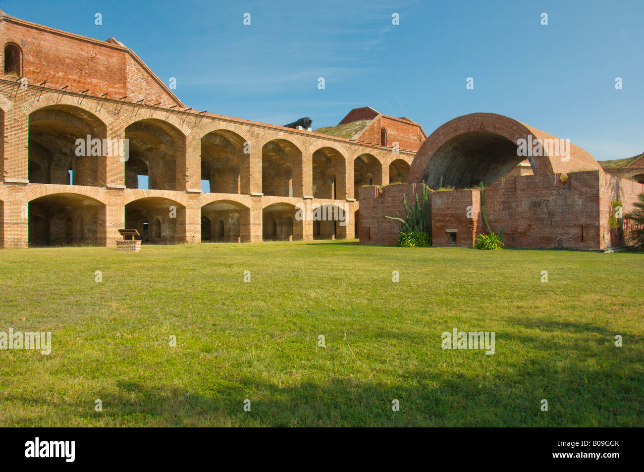 Im Inneren Fort Jefferson und den Dry Tortugas Nationalpark Florida USA Stockfoto