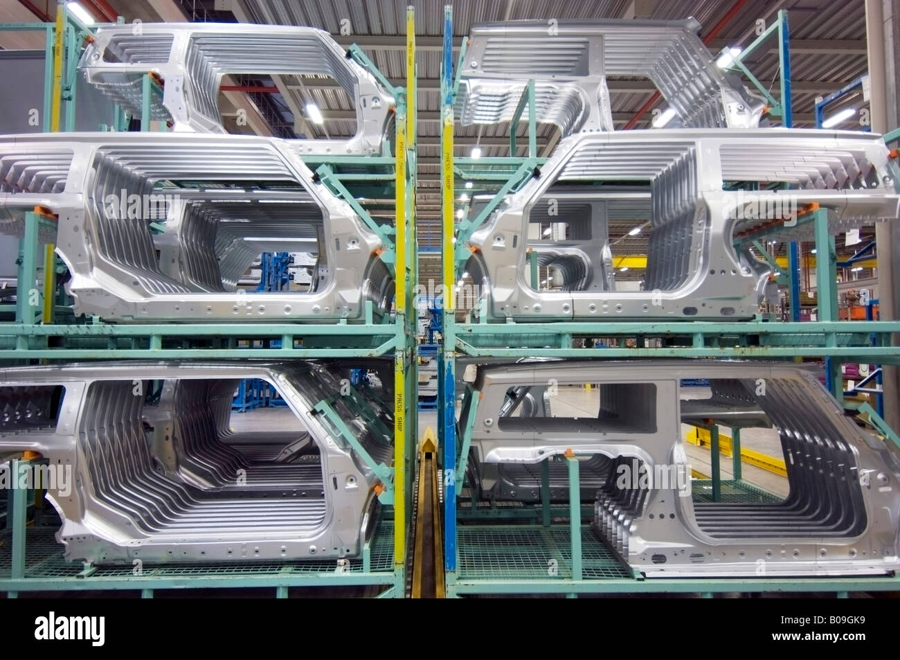 Mini Clubman-Produktionslinie im BMW-Werk in Cowley, Oxford UK Stockfoto