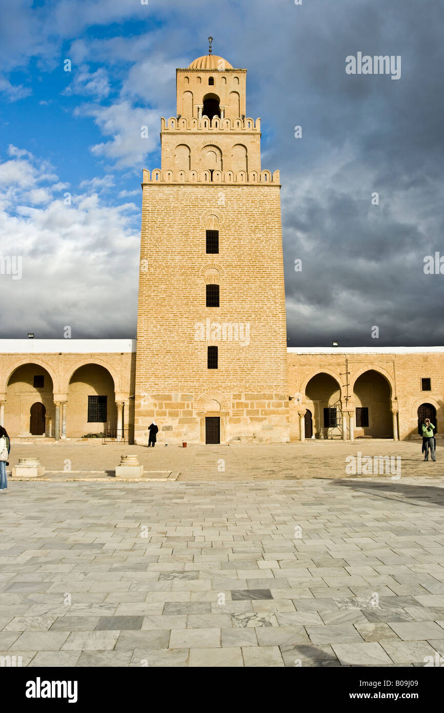 Große Moschee Kairouan Tunesien Tunesien Stockfoto