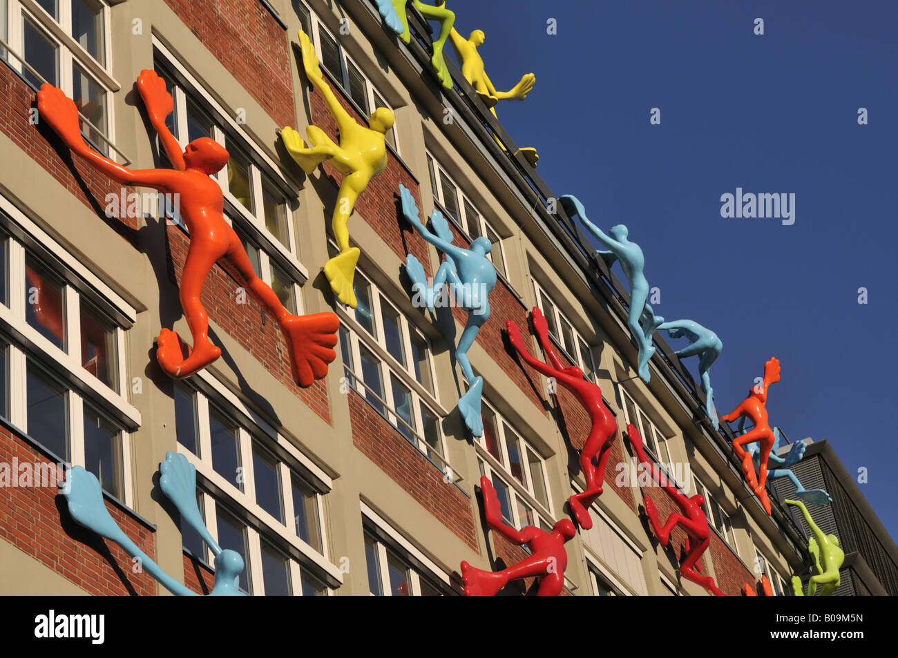 Street Art an mit, Düsseldorf Stockfoto