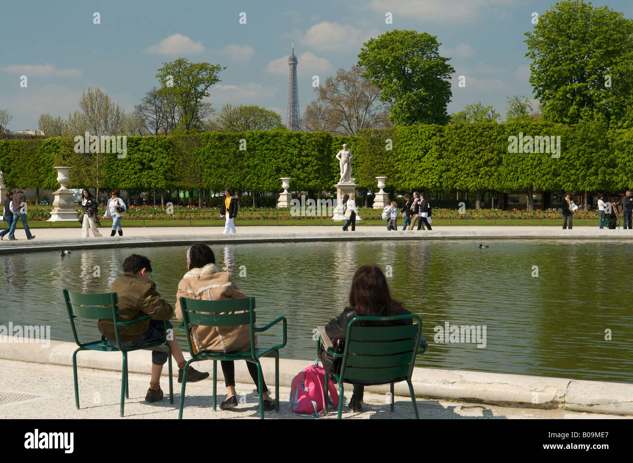 Der Jardin des Tuileries oder Jardin des Tuileries in Paris Stockfoto