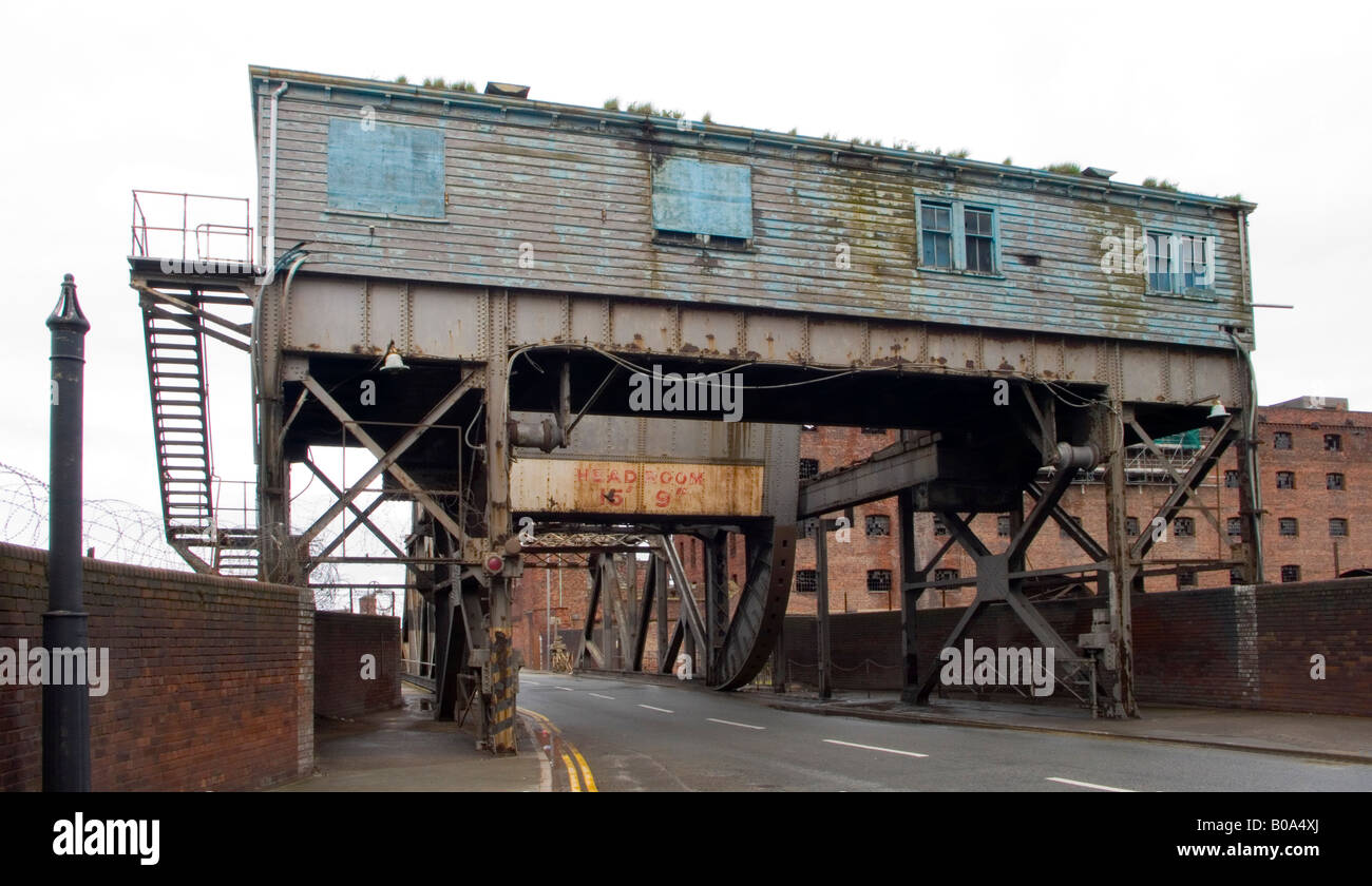 Brücke in Stanley Dock Liverpool UK Stockfoto