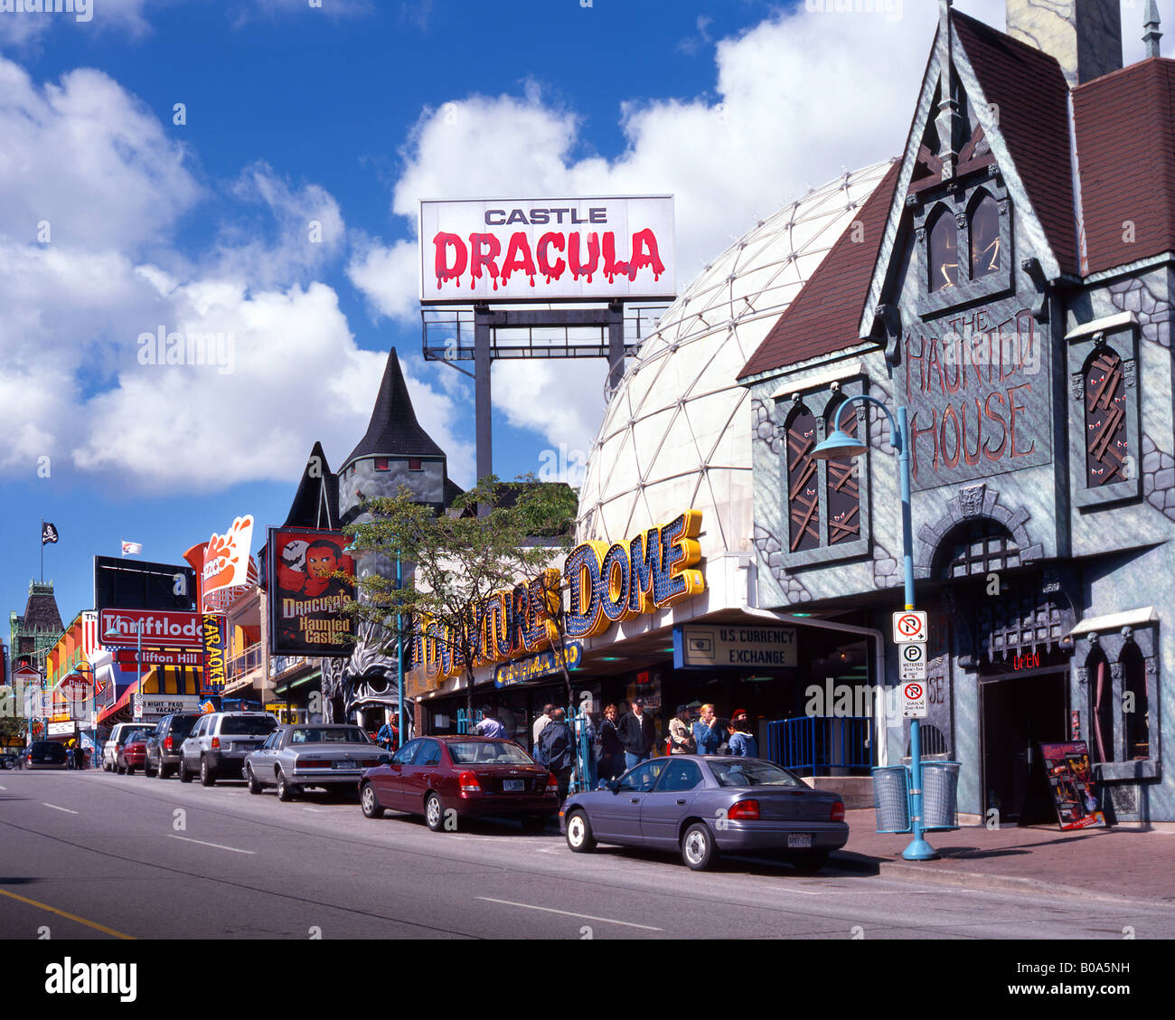 Clifton Hill Entertainment-Center - Niagara Falls, Ontario Kanada Stockfoto