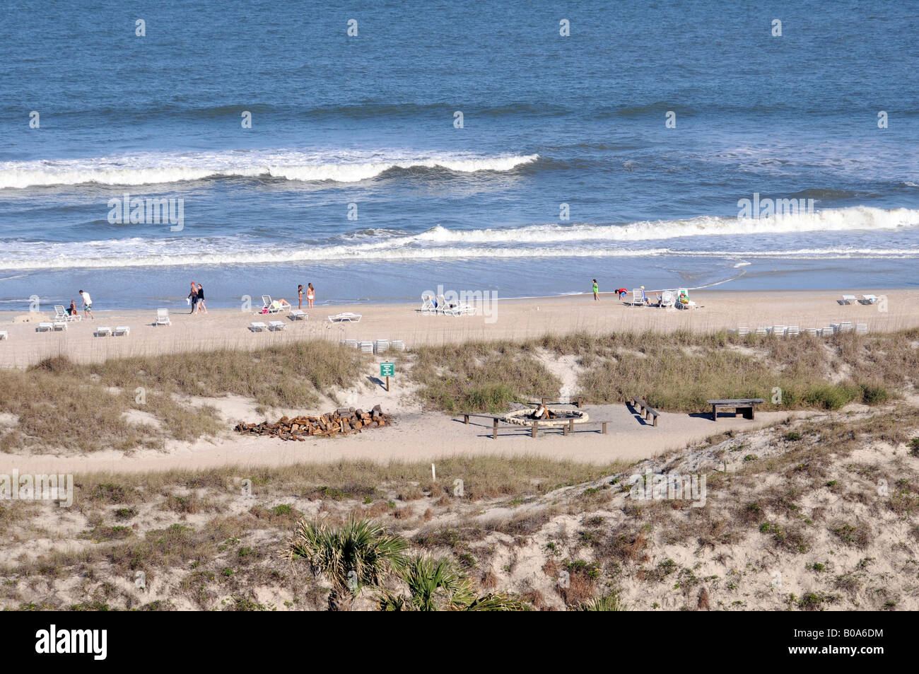 Ruhigen Strand auf Amelia Island Florida USA Stockfoto