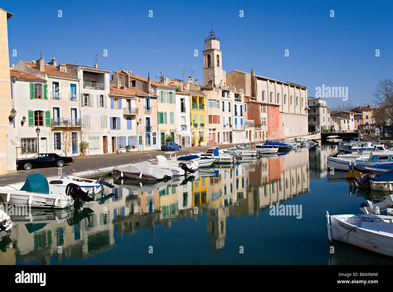 Canal Saint Sebastien, Martigues, Frankreich. Stockfoto