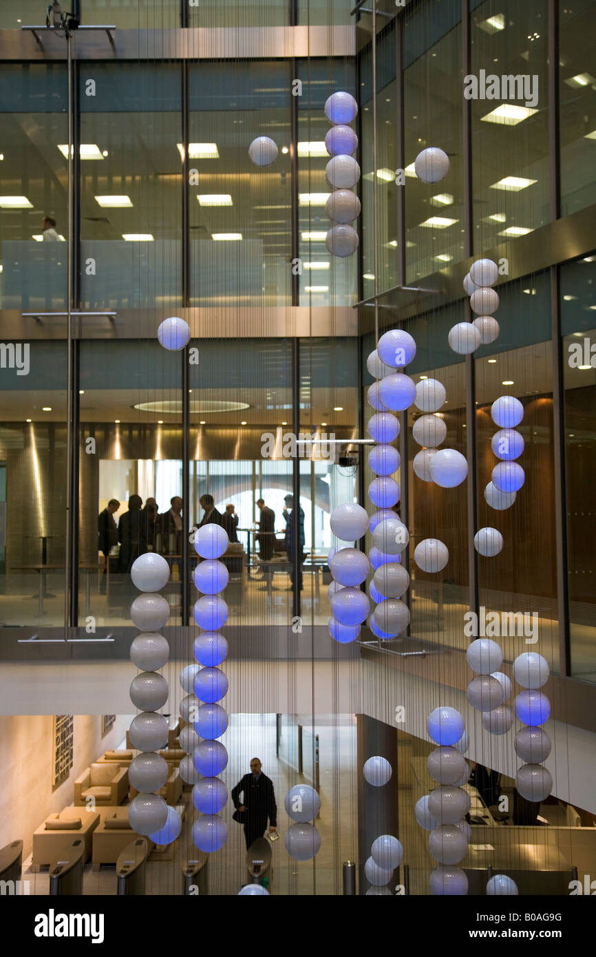 Innenraum der London Stock Exchange im Londoner Finanzviertel EG4, London, UK England 2008 Stockfoto