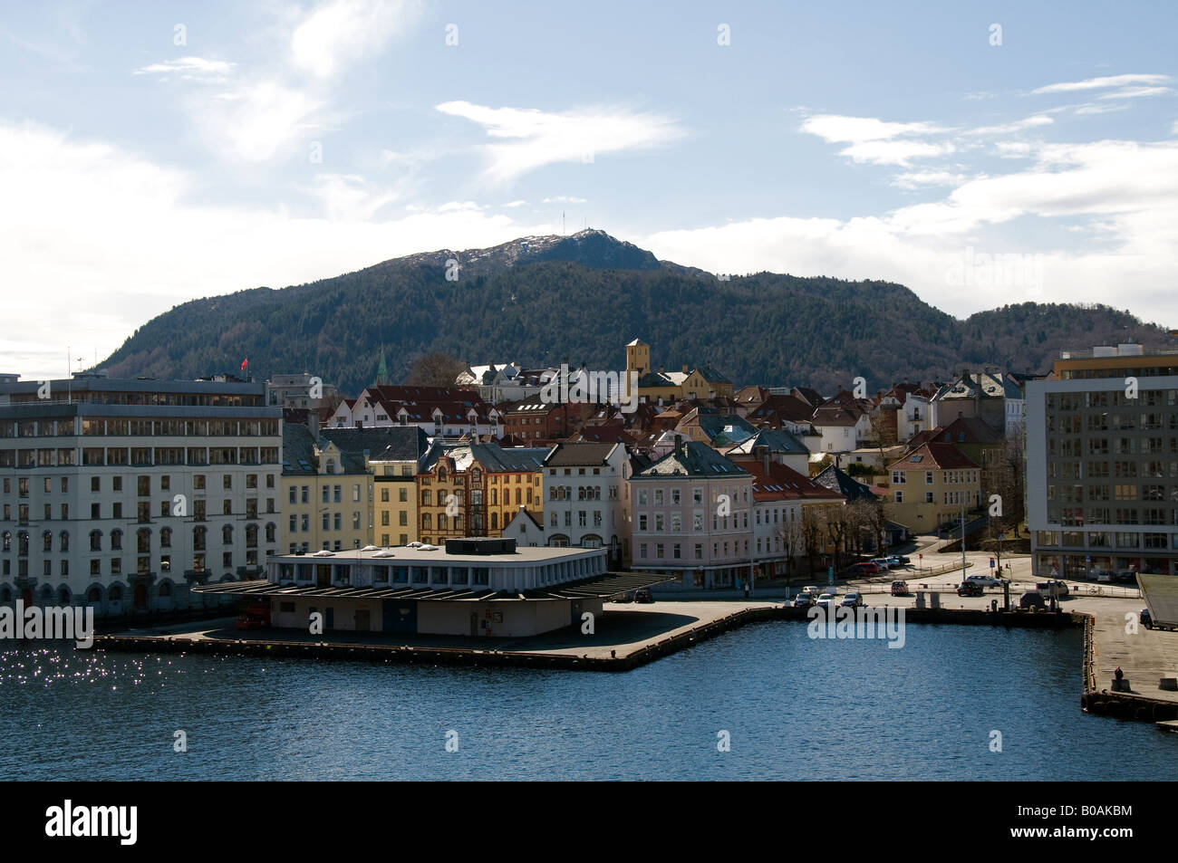 Bergen-Hafen Stockfoto