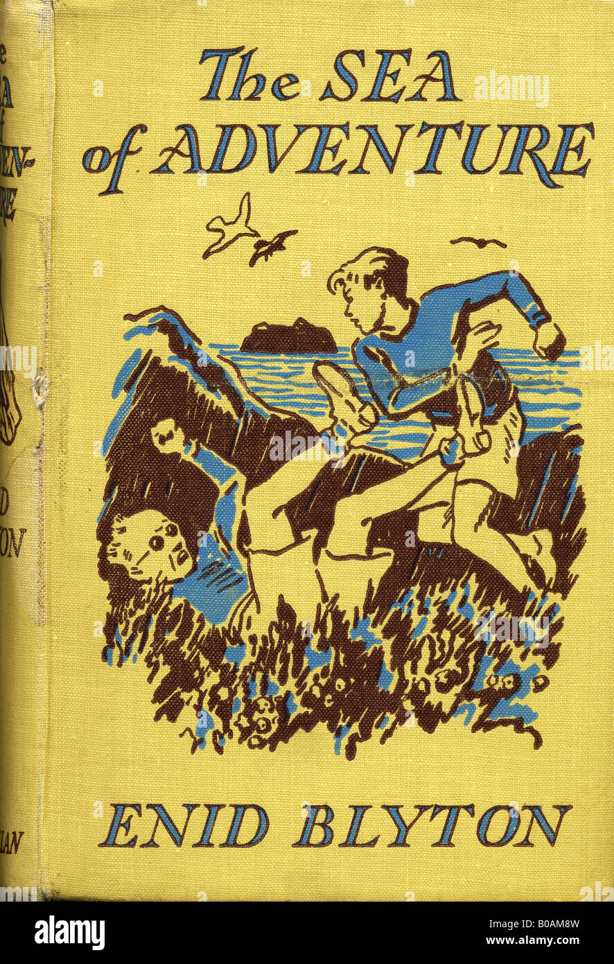 Enid Blyton Kinder Roman The Sea of Adventure gebundene Buch 1949 für redaktionelle Verwendung nur Stockfoto