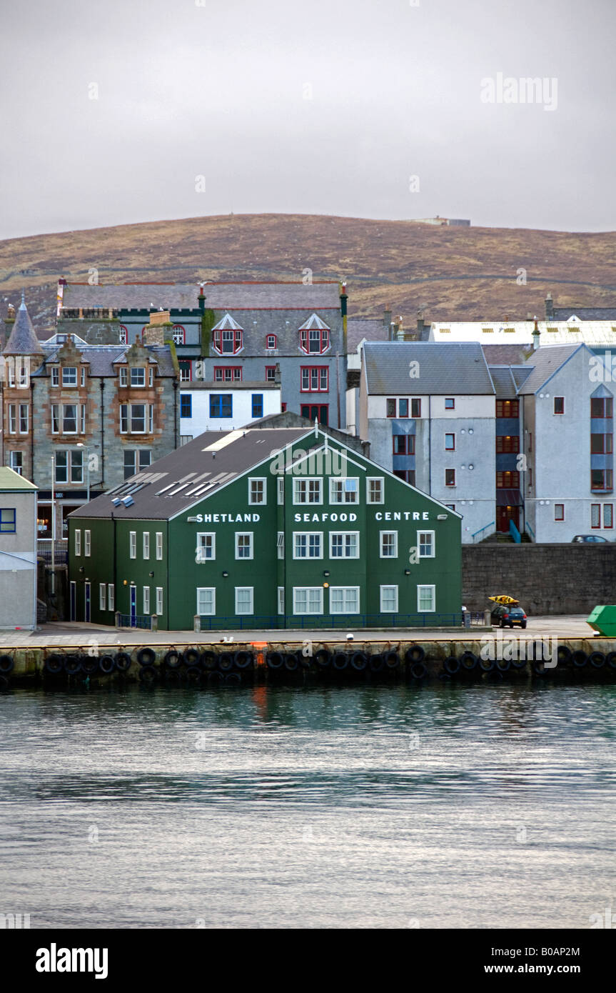 Shetland-Meeresfrüchte-Zentrum Stockfoto
