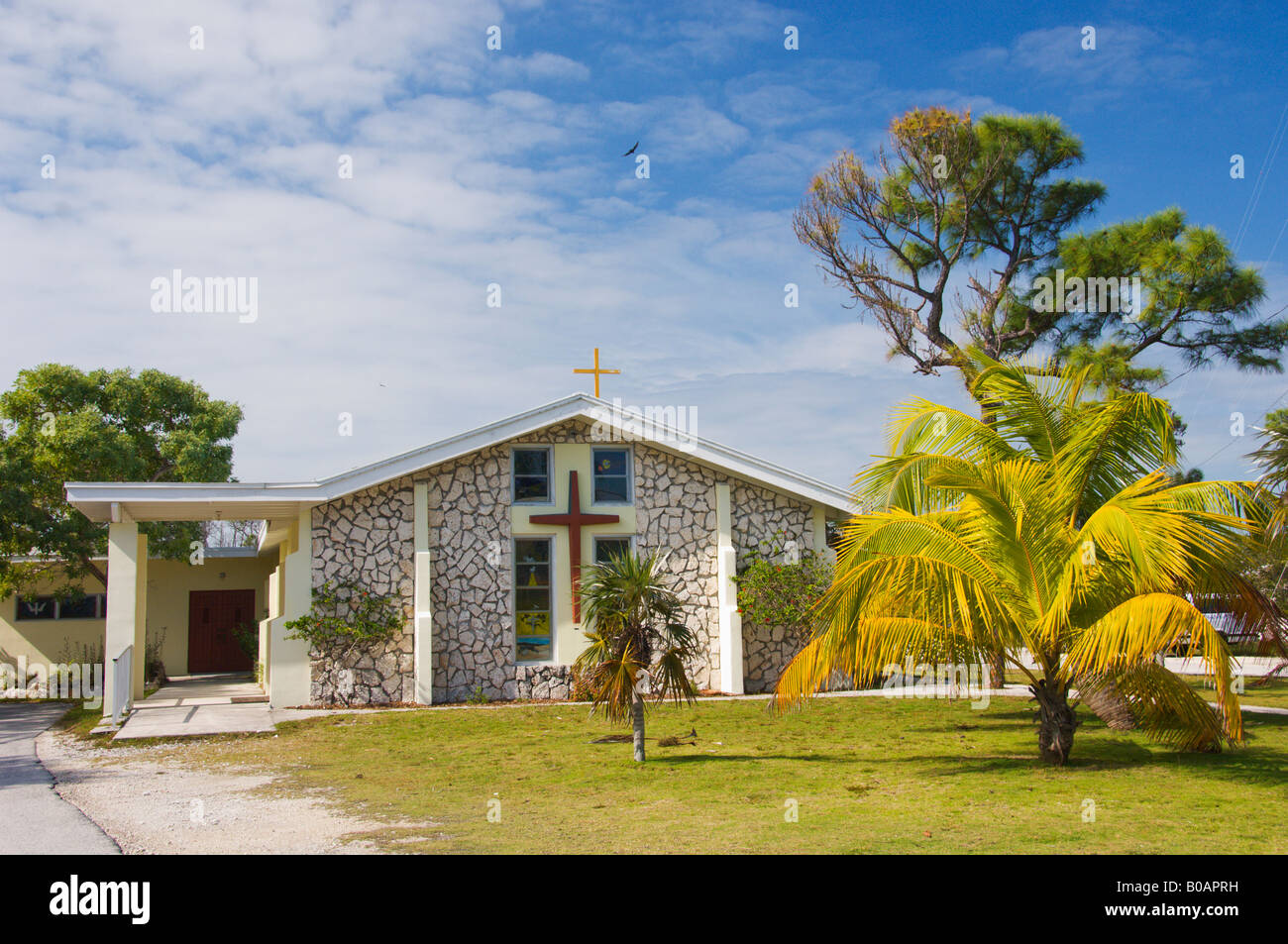 Big Pine Vereinigte Methodistische Kirche Florida USA Stockfoto