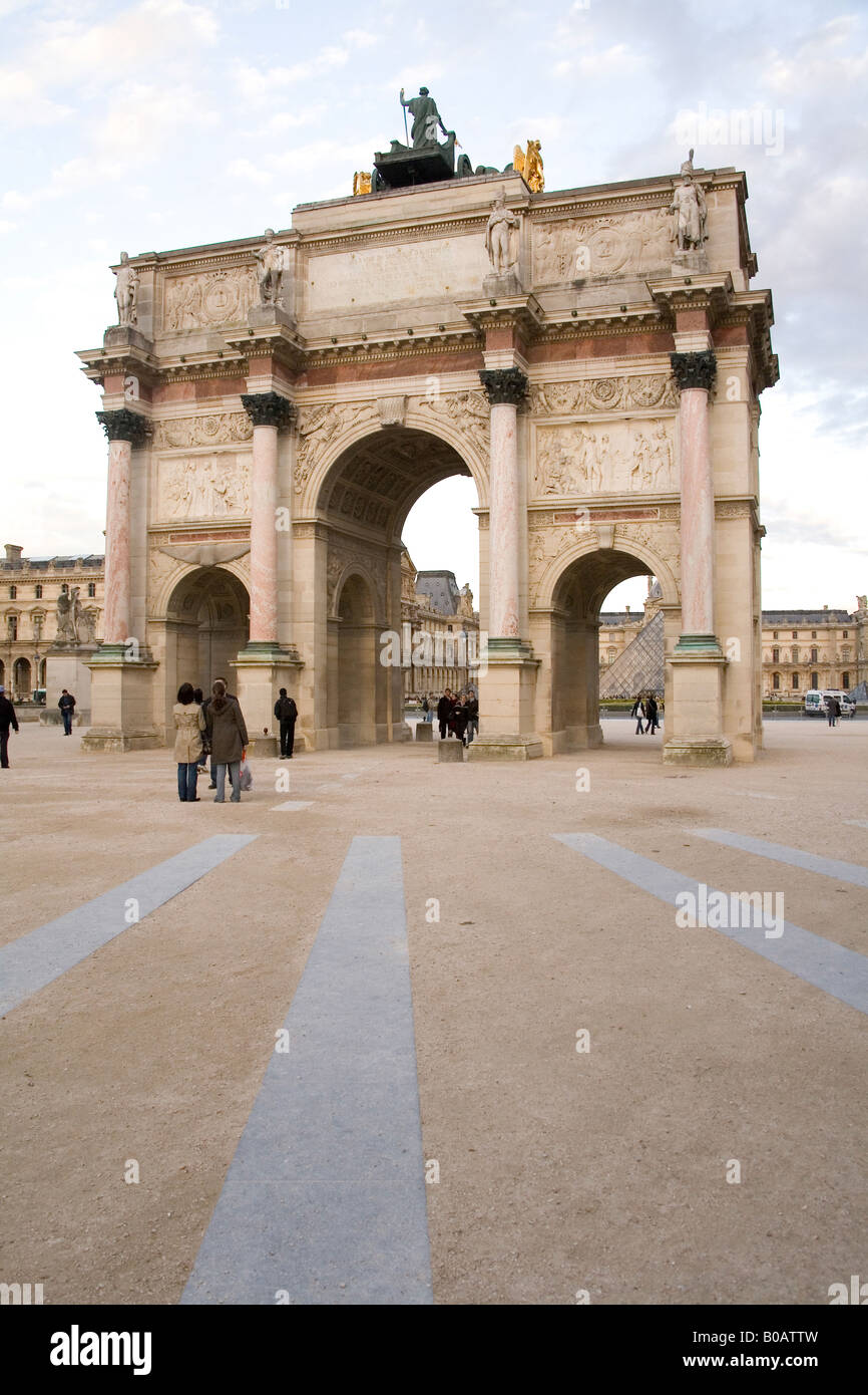 Arche de Triomphe du Carrousel, Paris Frankreich. Stockfoto