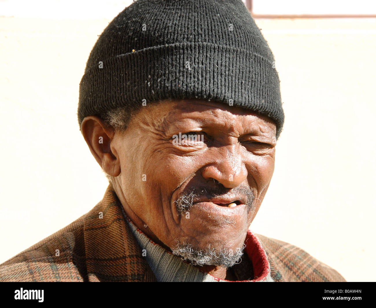 Alter Mann aus Zolani (2) Stockfoto
