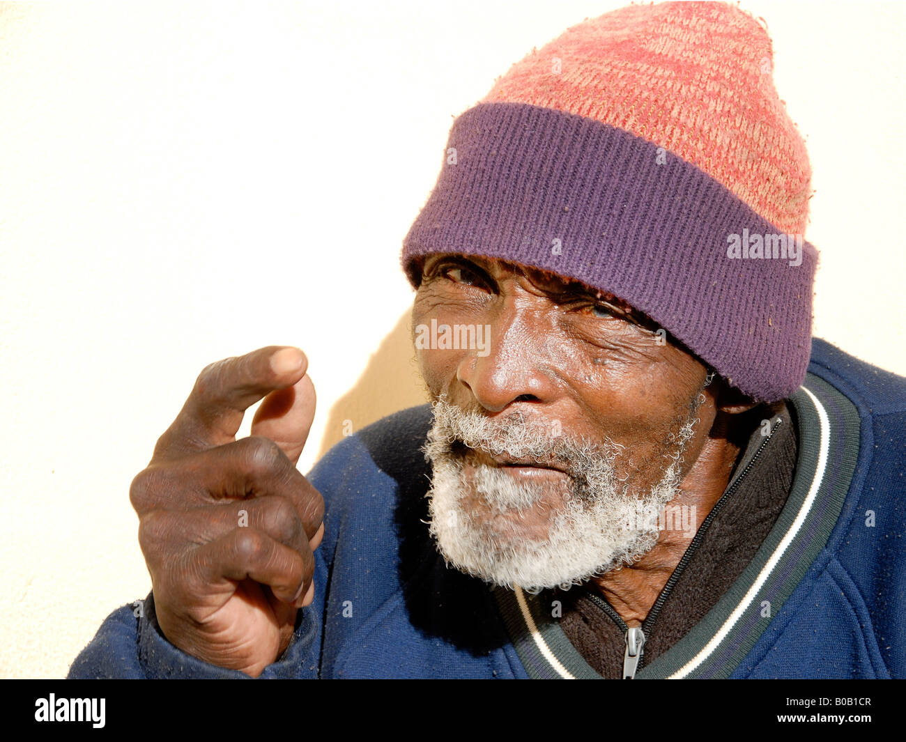 Alter Mann von Zolani Stockfoto