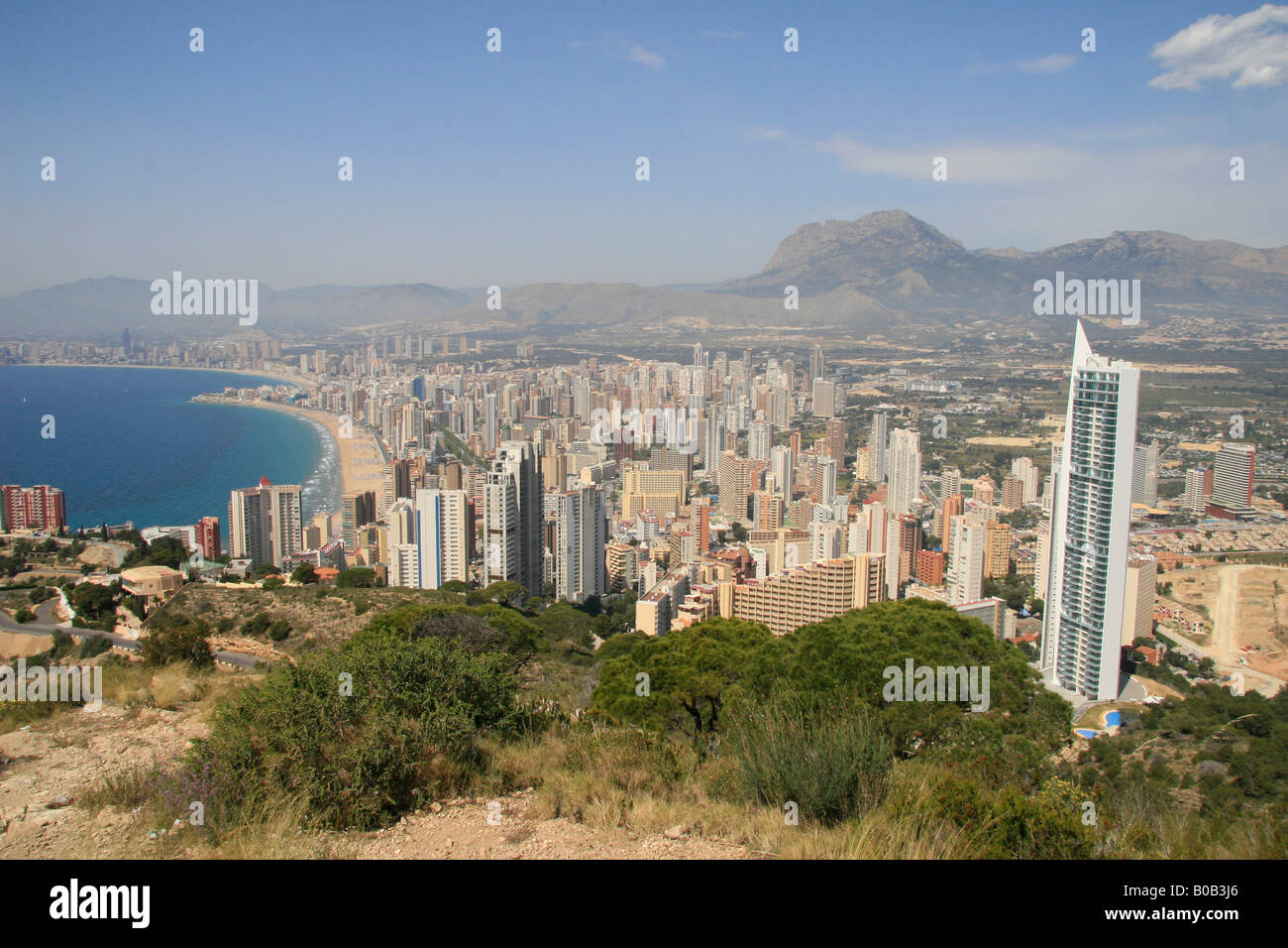 Ansicht von Benidorm, Spanien Stockfoto