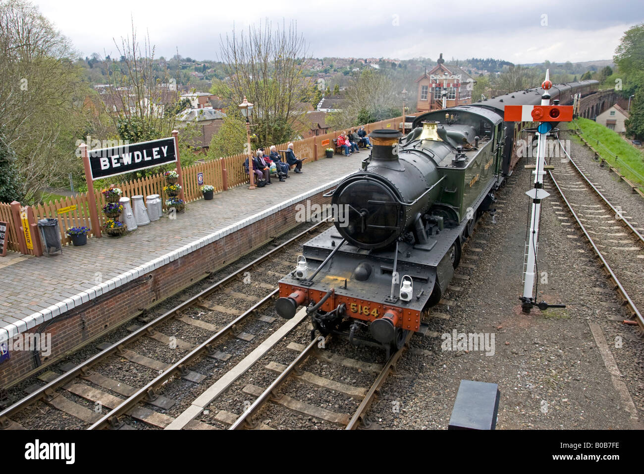 Großen westlichen Dampf Bewdley Bahnhof Severn Valley Railway Worcestershire UK Stockfoto