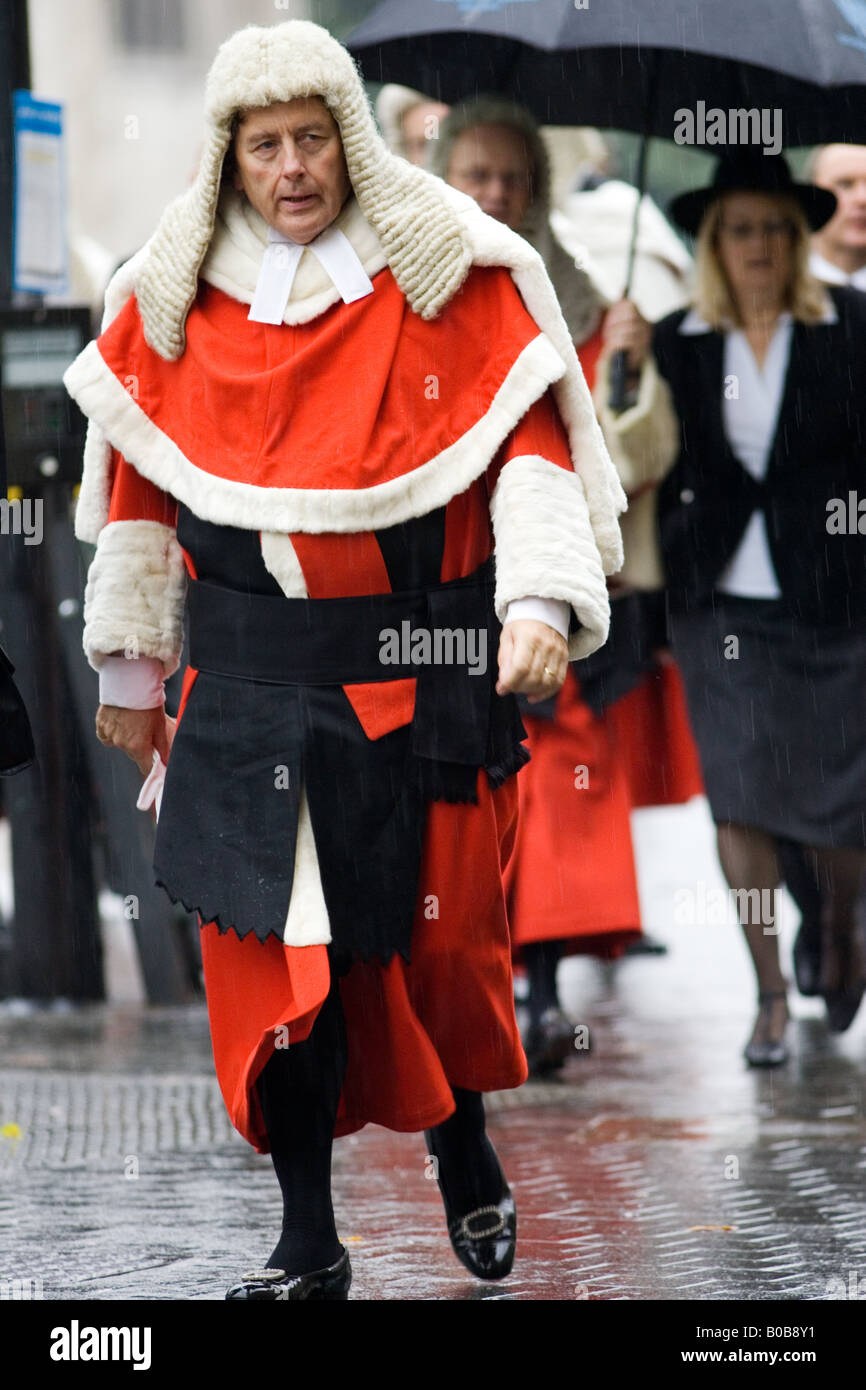 Richter-Prozession von Westminster Abbey London England Vereinigtes Königreich Stockfoto