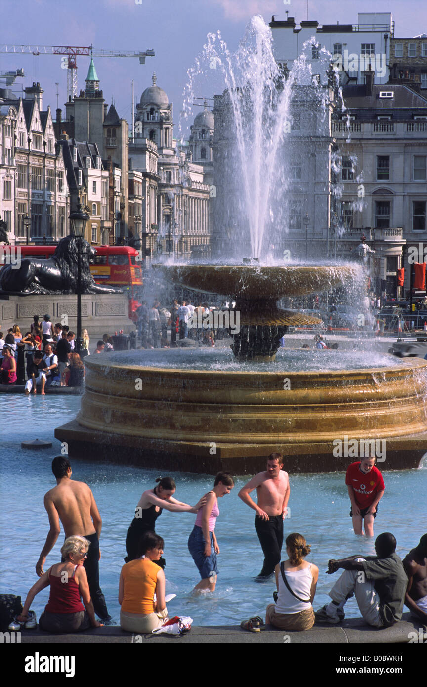 Trafalgar Square in London Stockfoto