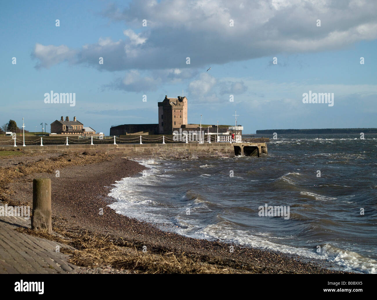 Broughty Ferry und Burg, Dundee, Tayside, Schottland Stockfoto