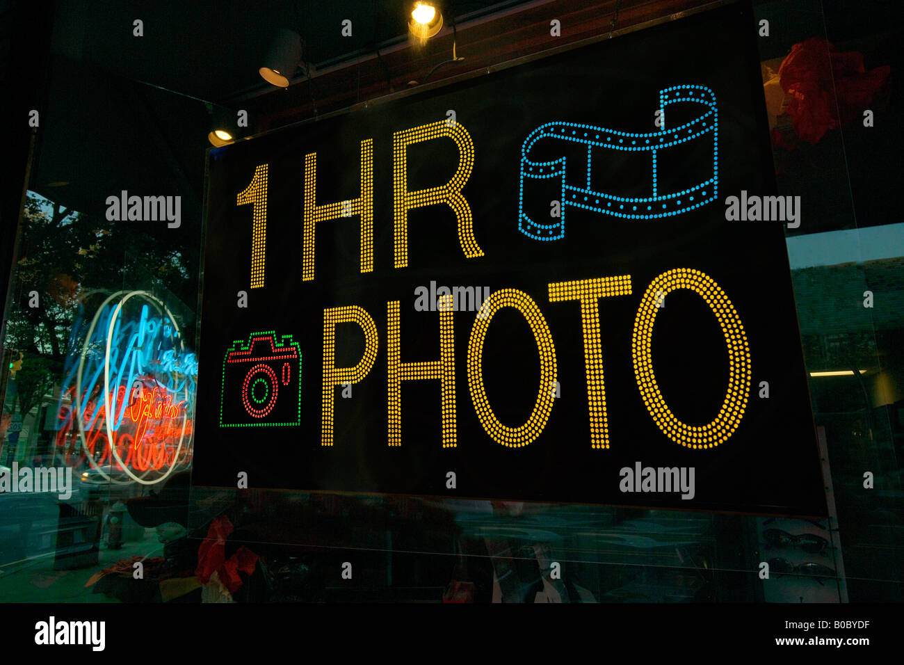 LED-Beschilderung Stockfoto