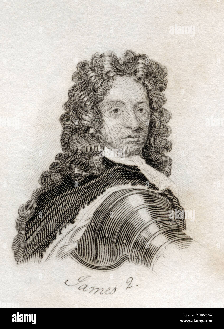 James II aka Duke of York, 1633 -1701. König von Großbritannien und König von Schottland als James VII Stockfoto