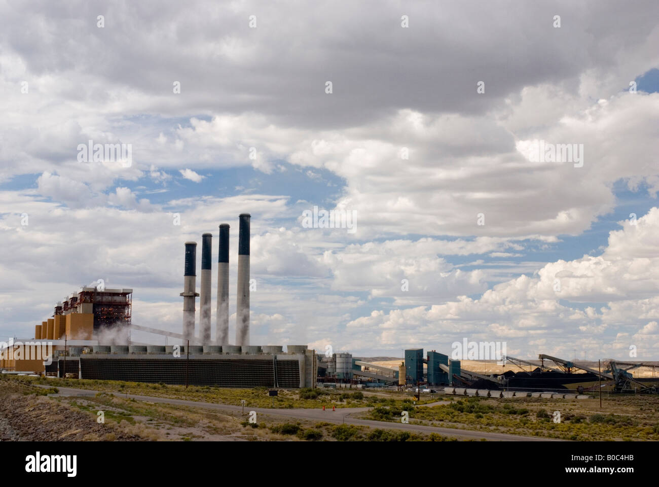 Jim Bridger Kohlekraftwerk in der Nähe von Rock Springs, Wyoming Stockfoto