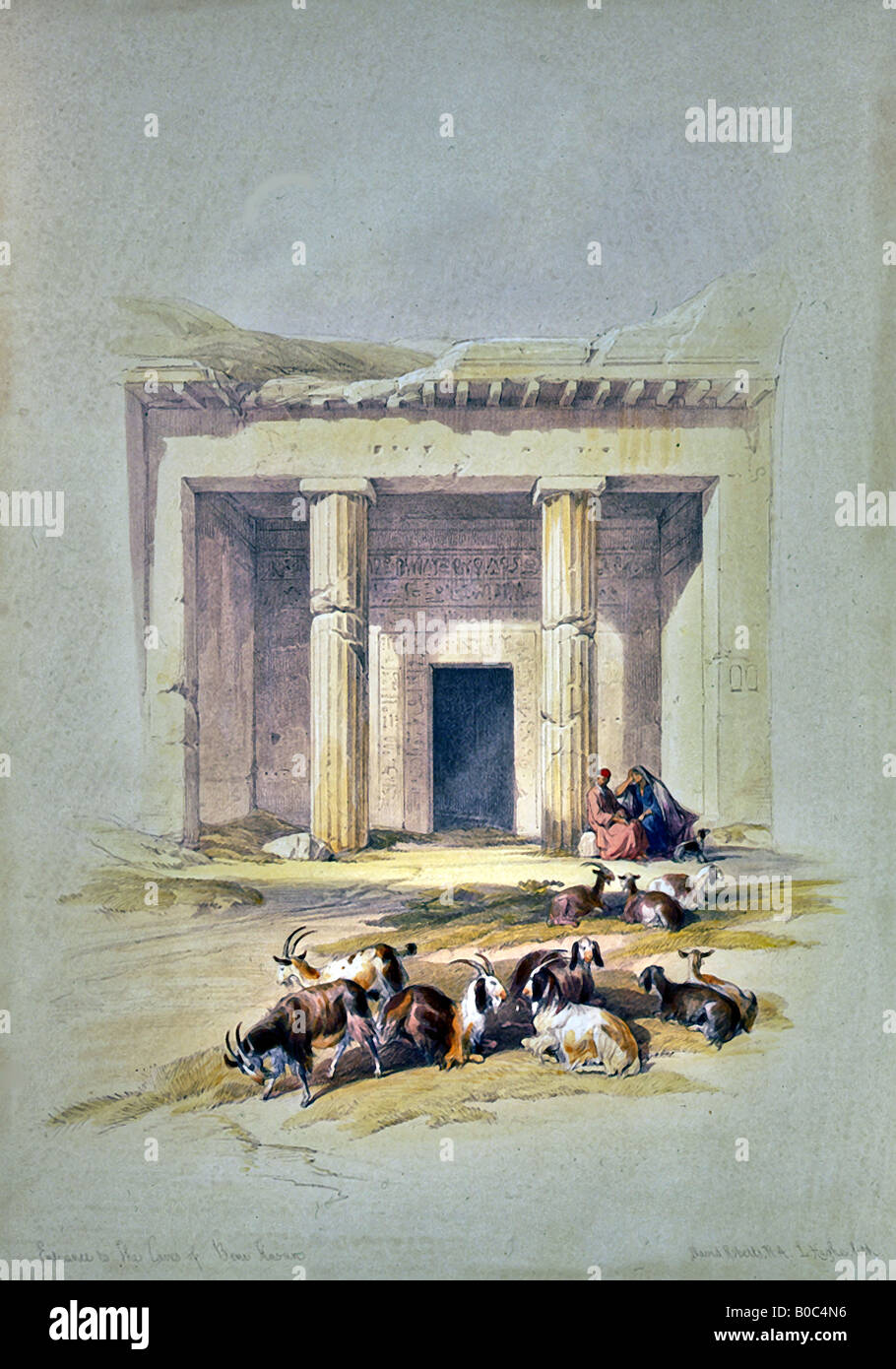 Reich der Mitte Grab des Ammenemes bei Beni Hassan Stockfoto