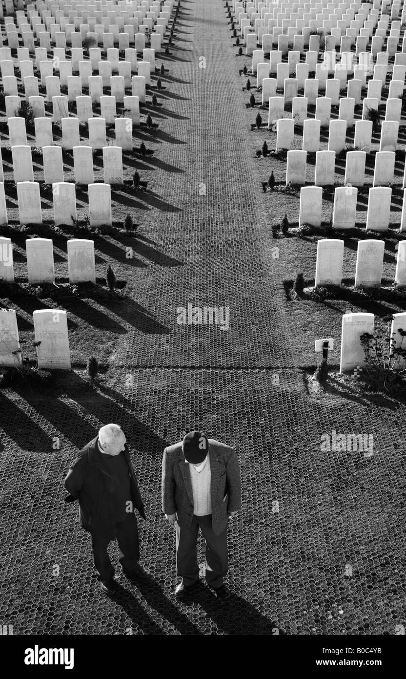 Tyne Cot Friedhof Stockfoto