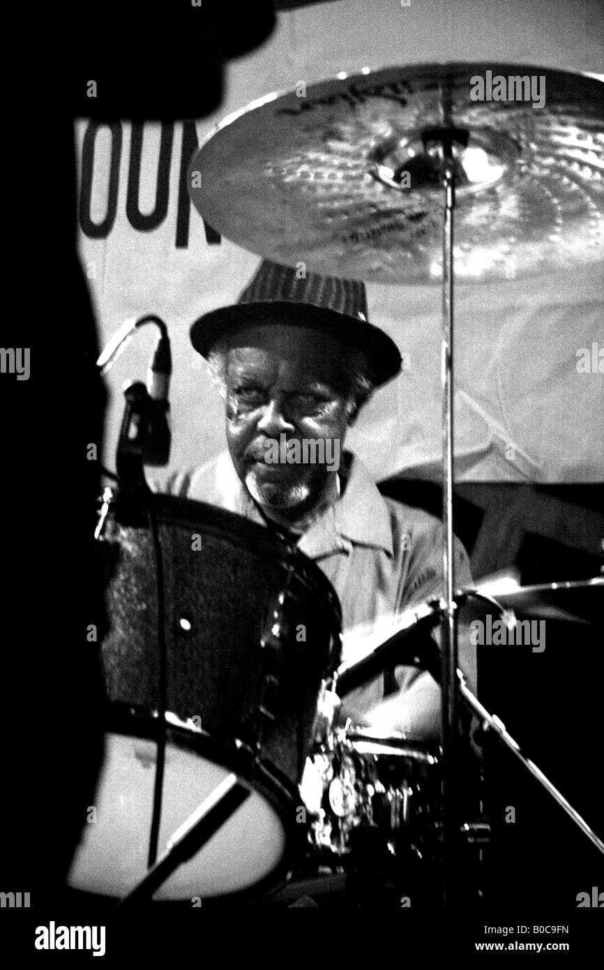 Lloyd Knibb Schlagzeuger für die Skatalites, b. 8. März 1931 - d. 12. Mai 2011 Stockfoto