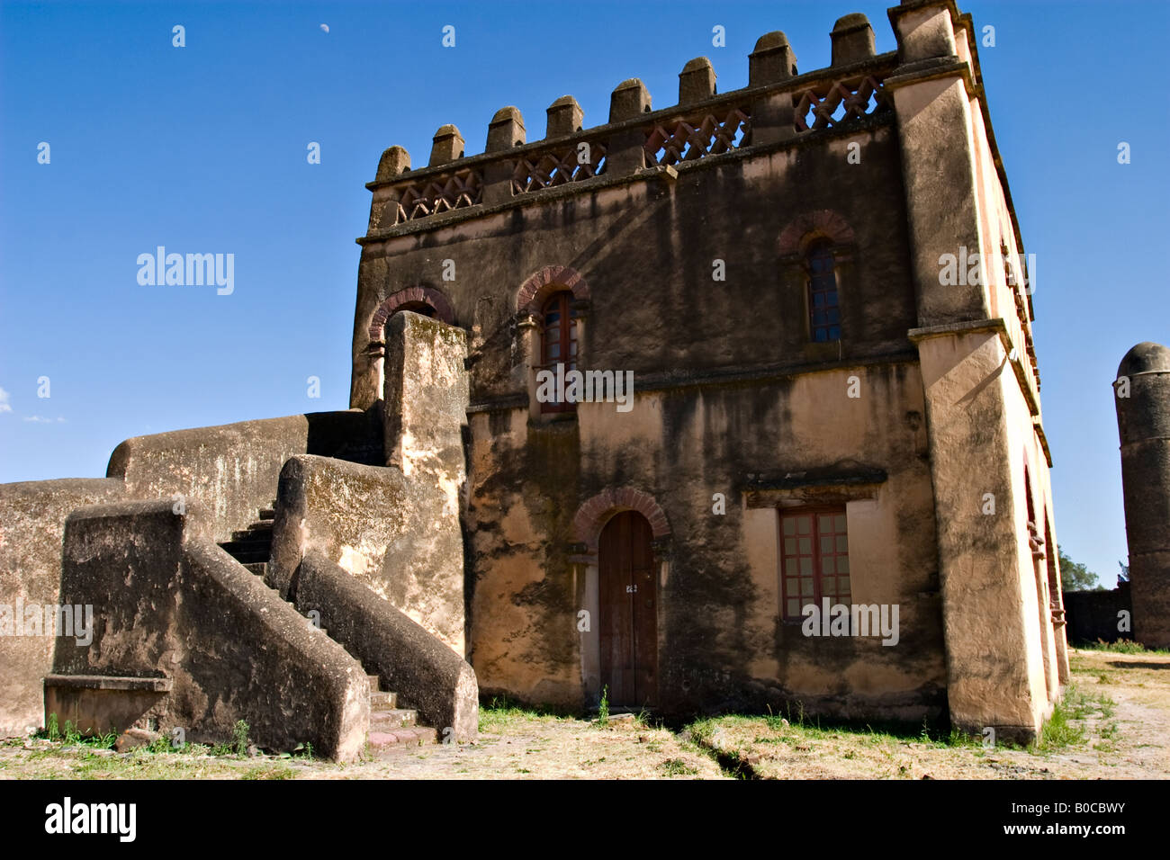Yohannes Bibliothek, königliche Gehege, Gondar, Äthiopien, Afrika Stockfoto