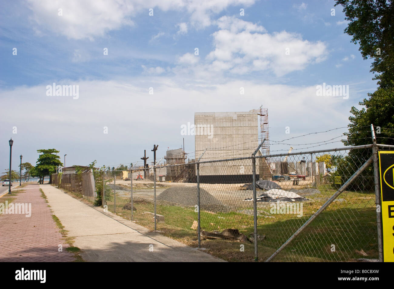 Panama-Brücke des Lebens Biodiversität Museum Baustelle Stockfoto