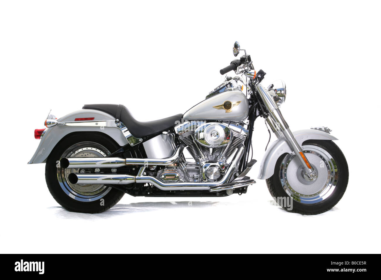 Harley Davidson Motorrad in einem studio Stockfoto